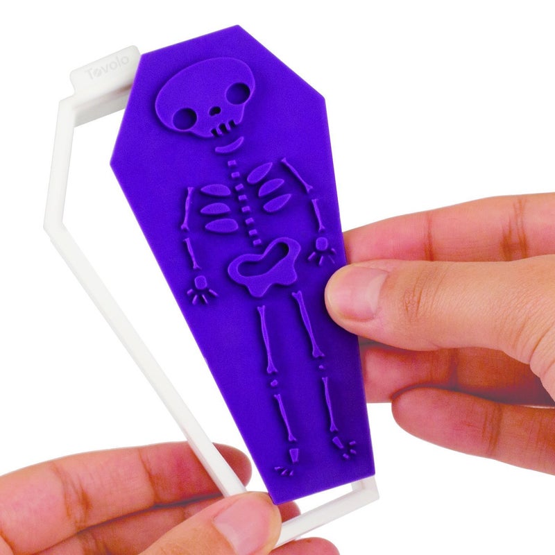 Tovolo Coffin Holiday Cookie Cutters, Templates Reverse, Dishwasher Safe - Set of 6 - Image 3